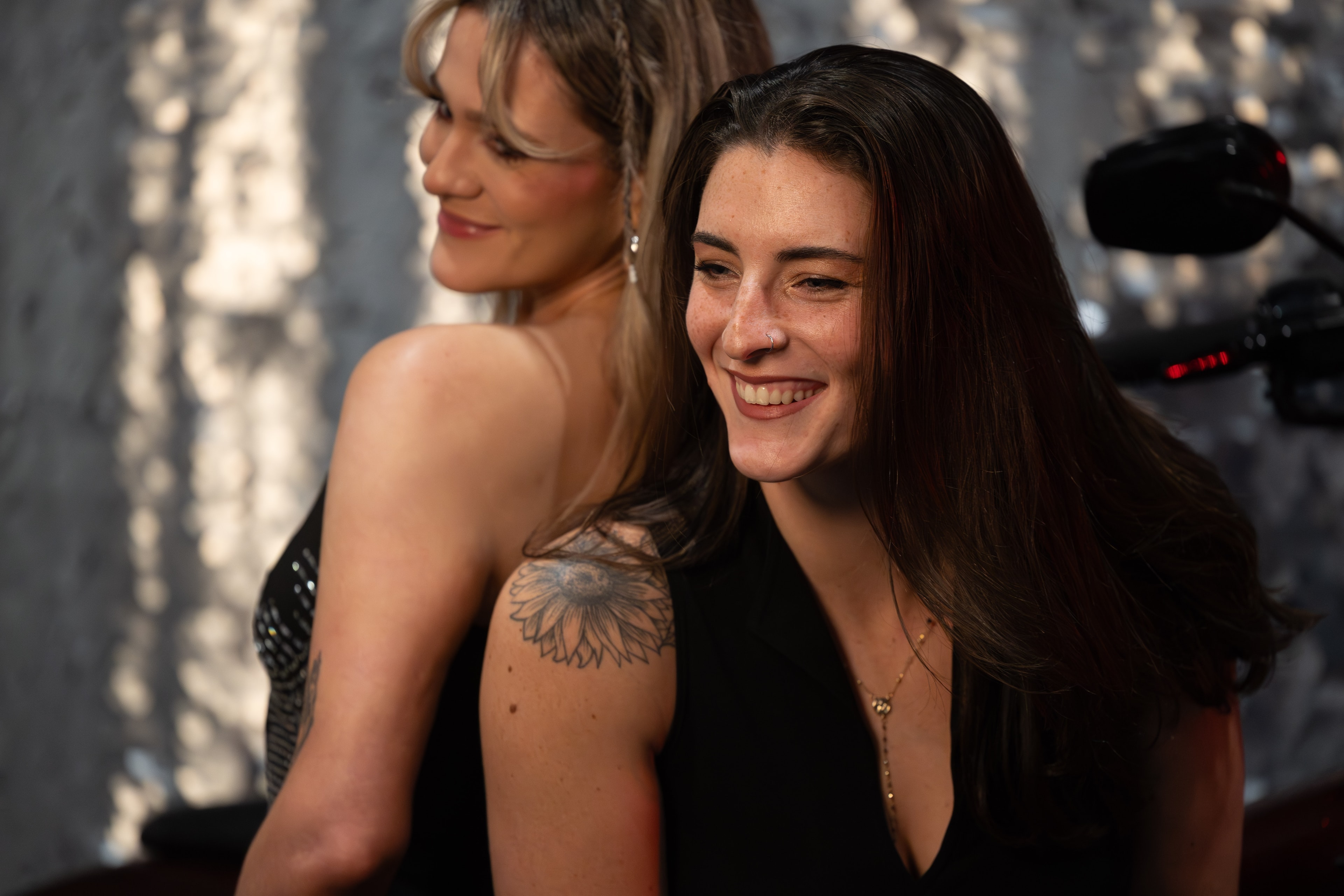 Two women smiling at corporate gala event — Michael Pegram Photography